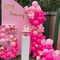 65pcs Hot Pink Balloons 12 Inch Magenta Confetti Balloon for Valentine's Day Girls Theme Birthday Party Decorations Baby Shower Bridal Shower
